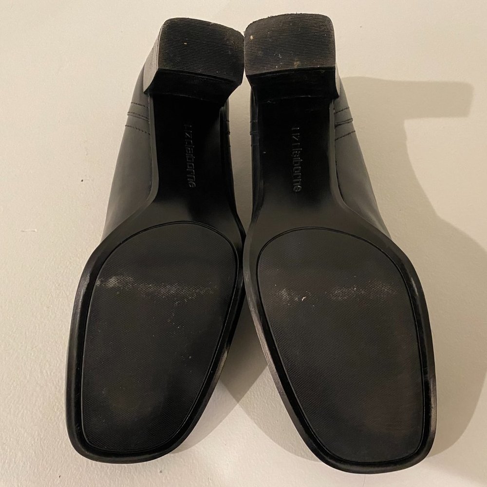 Liz Claiborne Black Milano Calf 3" Heel Shoe Size 8.5 - Picture 8 of 8